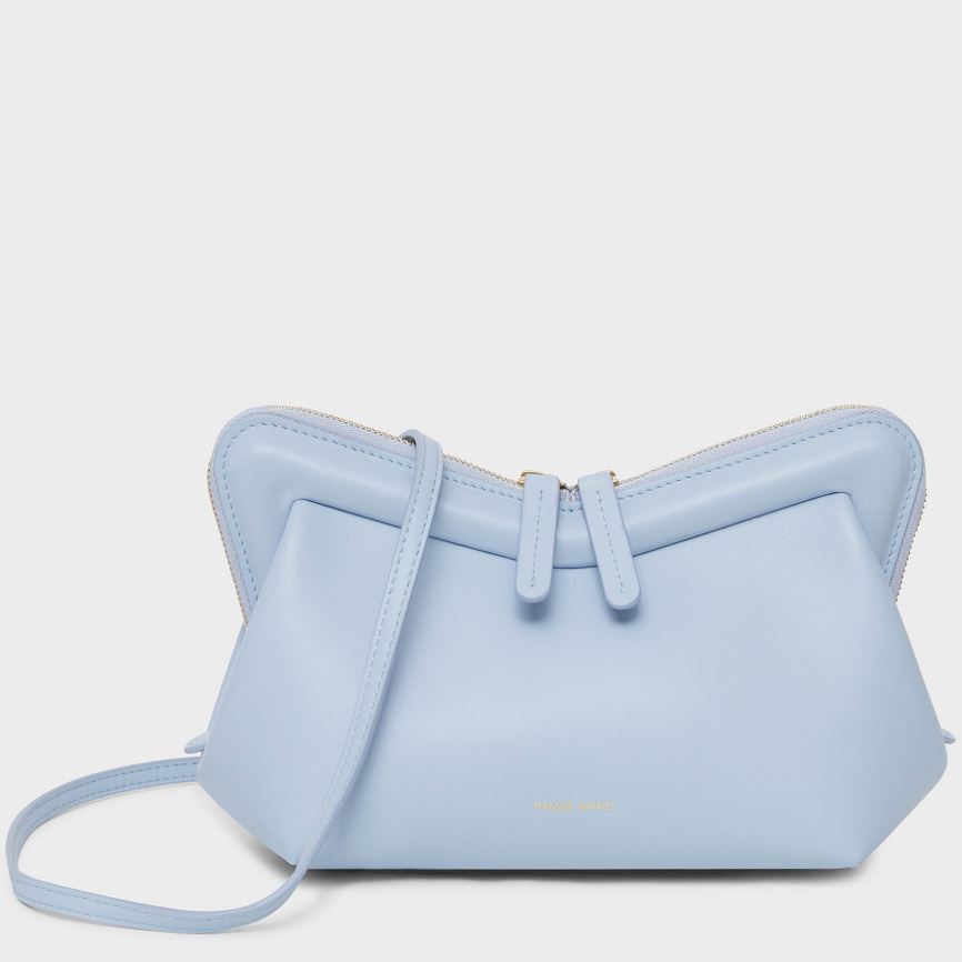 Women\'s Mansur Gavriel Mini M Frame Crossbody Bags Light Blue | AU 8705WS